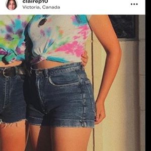 Thrifted blue Jean shorts